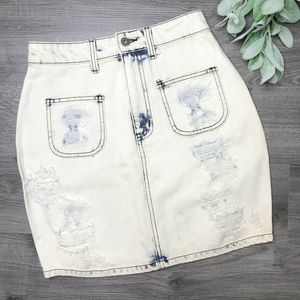 CARMAR x LF | sz 28 NWT distress Nicole mini skirt